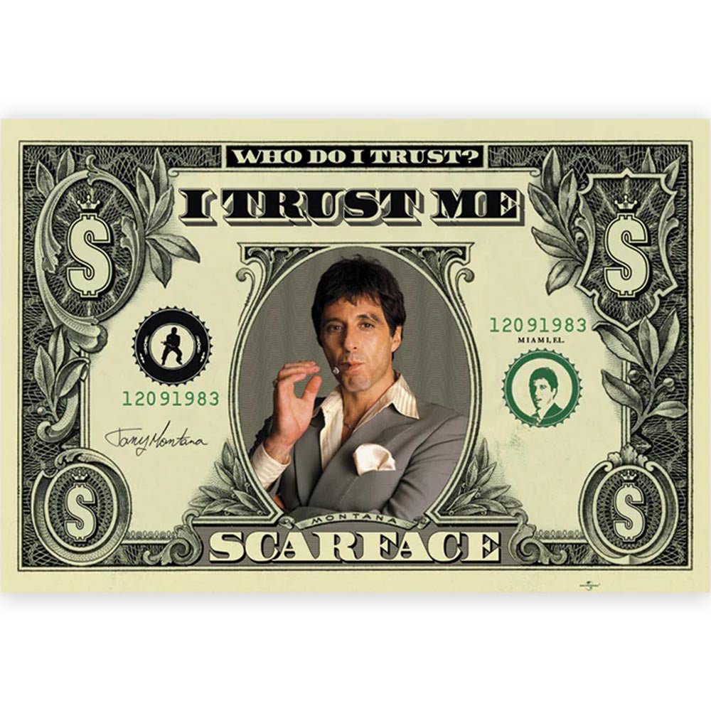 SCARFACE スカーフェイス - Dollar Bill / ポスター - PGS
